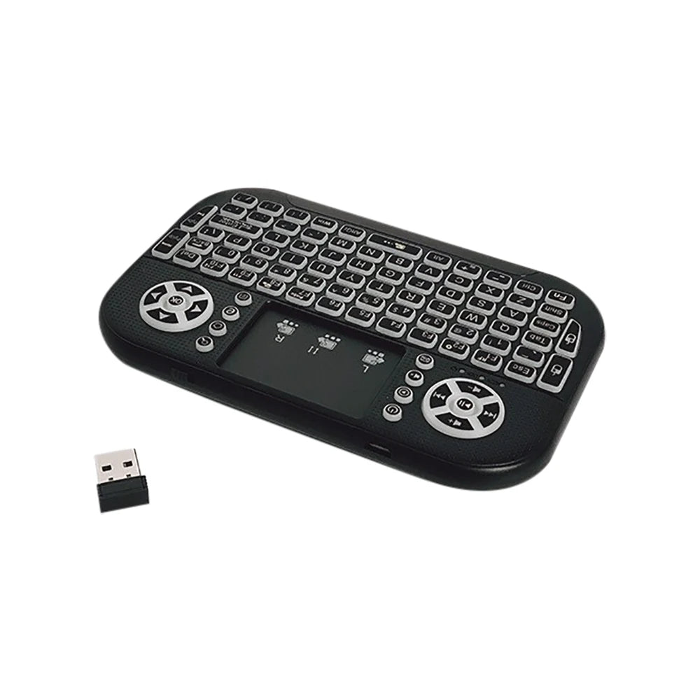 A8 Mini Bluetooth Keyboard 2.4G Dual Mode Handheld Fingerboard Backlit Mouse Touchpad Remote Control for Windows Android TV