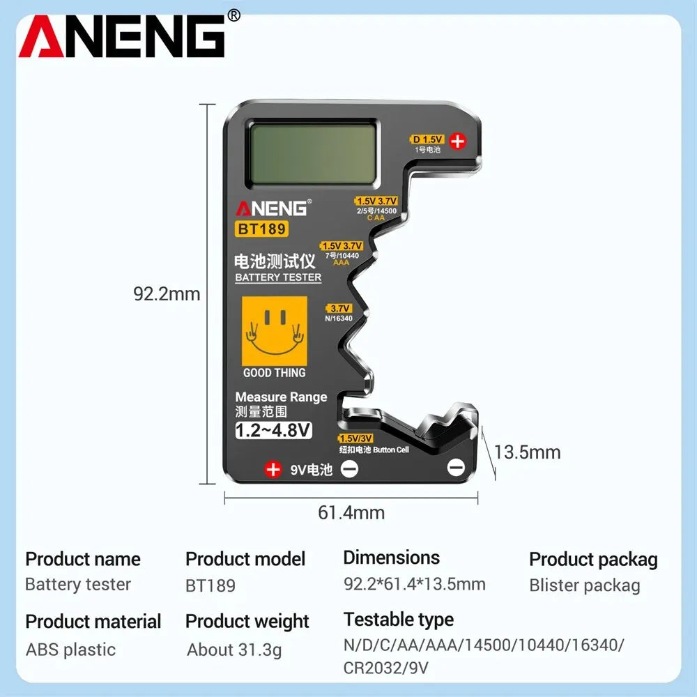 ANENG Battery Tester 9V