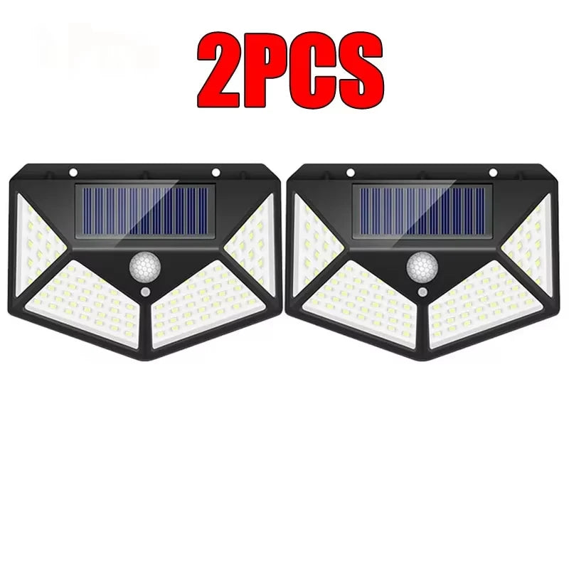 12 Pack Outdoor Solar Lights 100LED Wall Lamp