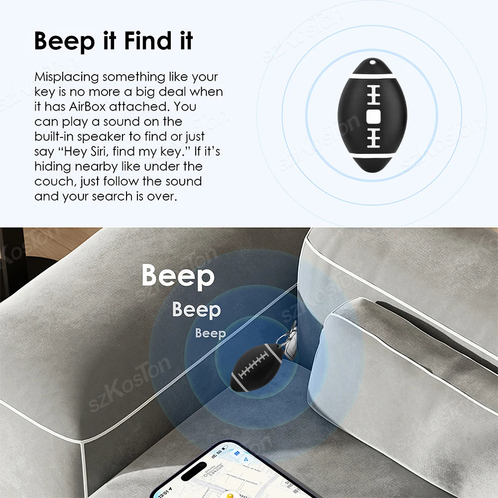 Mini GPS Tracker Global Anti-lost Alarm Locator Compatible with iOS Find My App Key Finder Car Pet Smart Tag for iPhone iTag