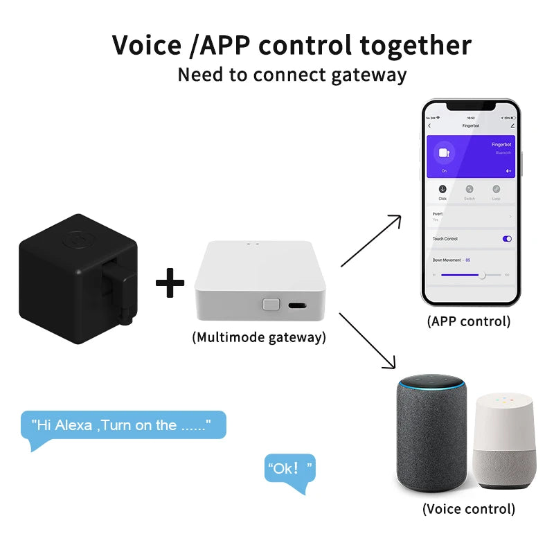 Tuya Zigbee Switch Bot Remoter With Alexa Google Home