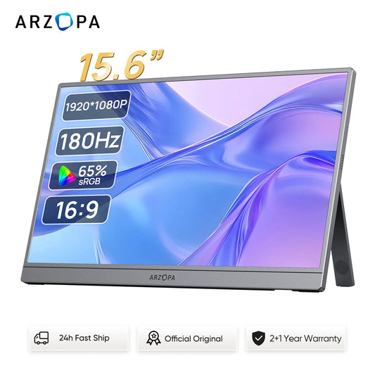ARZOPA Monitor 15.6 inch 1080P  HDR10 180Hz