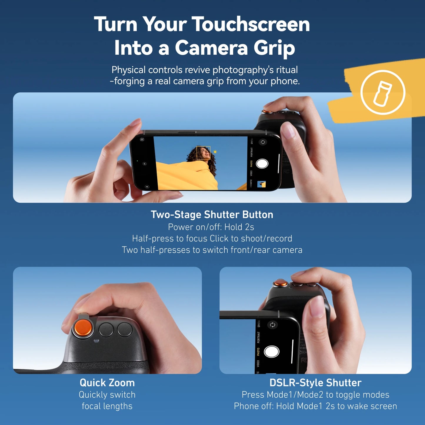 TELESIN  Hand Grip Phone Camerar Shooting