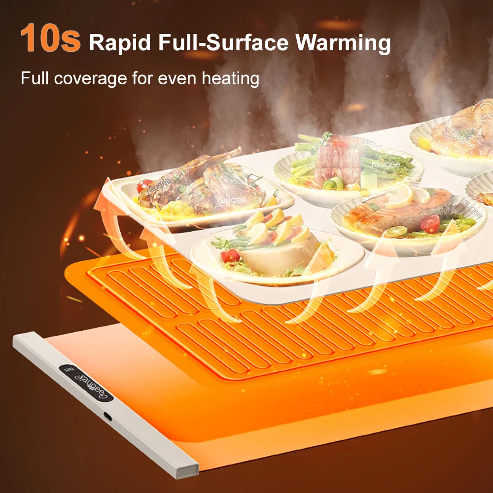 Electric Food Warmer Plate 10s Fast Heating