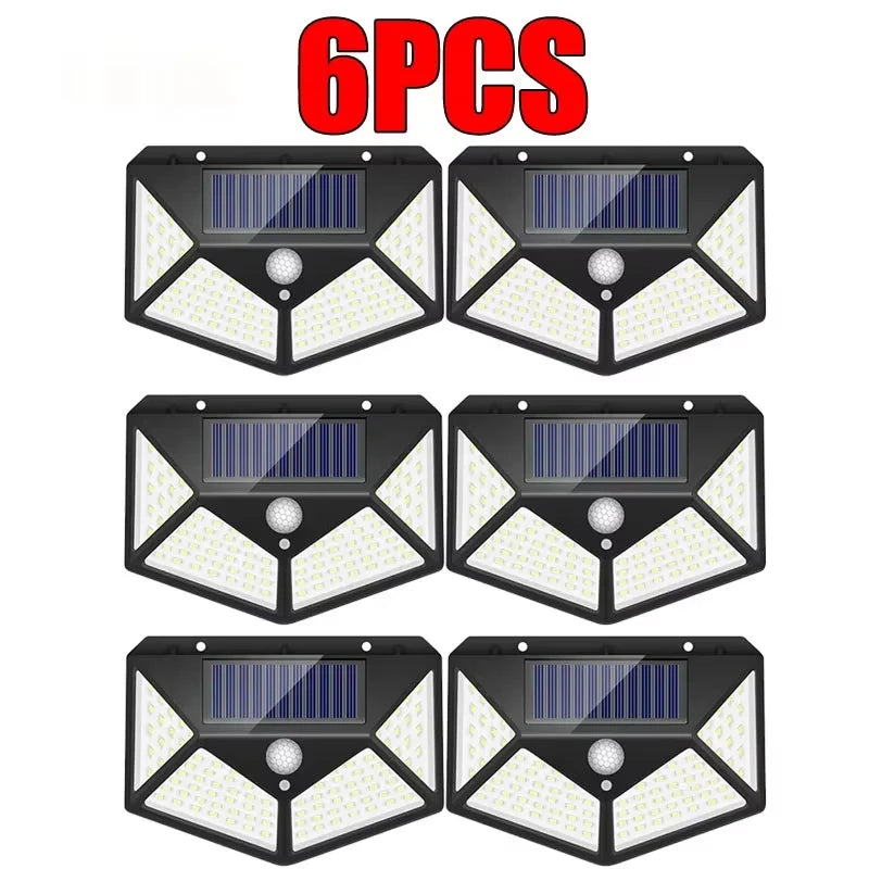 12 Pack Outdoor Solar Lights 100LED Wall Lamp