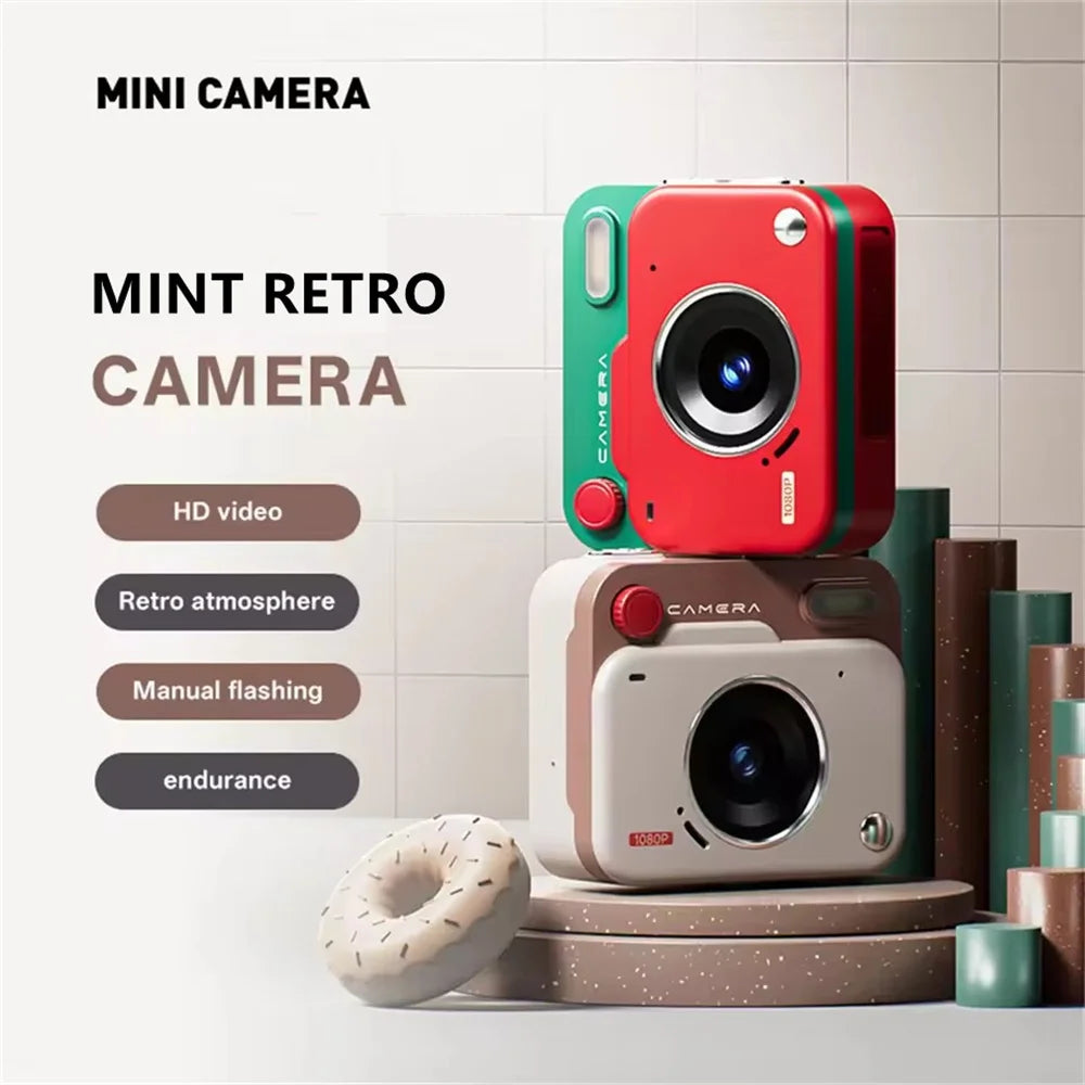 MEUYAG Pocket Camera Mini  HD Retro