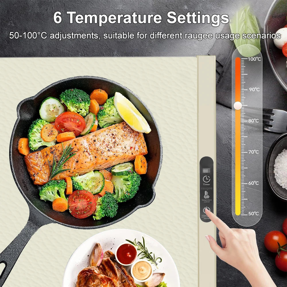 Electric Food Warmer Plate 10s Fast Heating