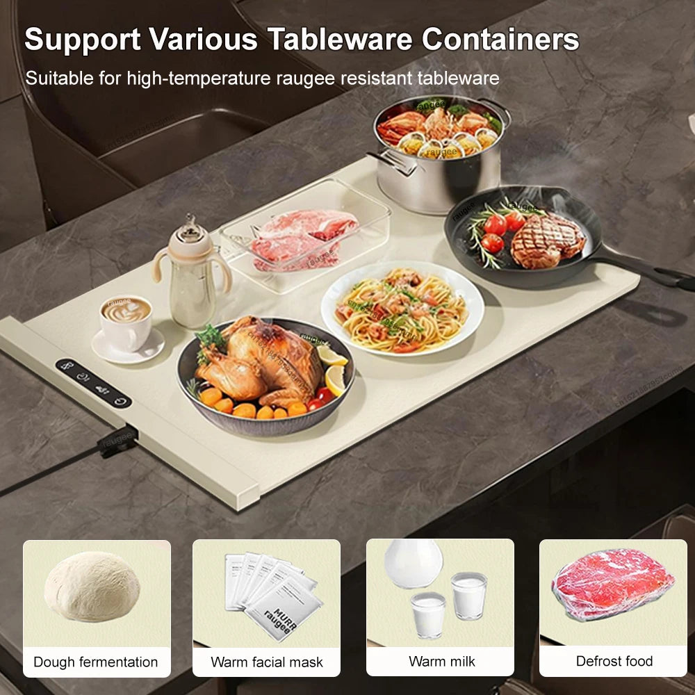 Electric Food Warmer Plate 10s Fast Heating