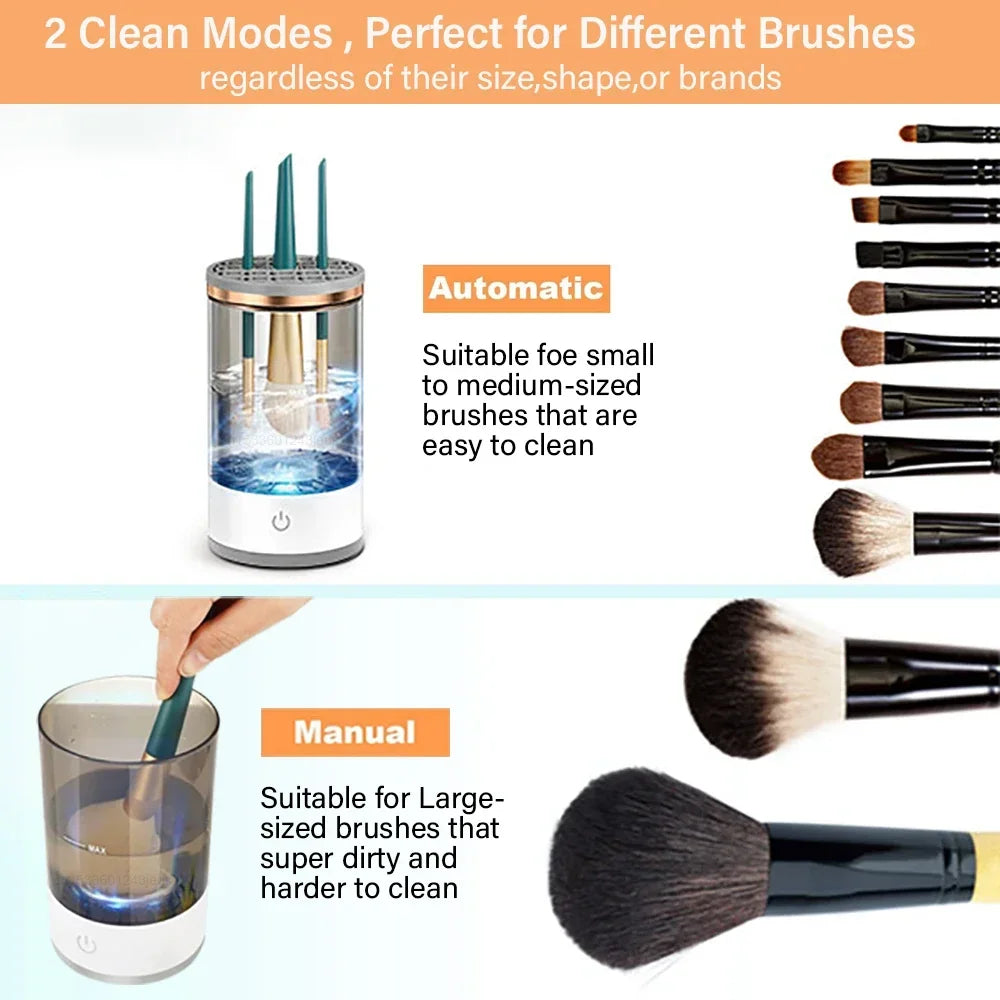Electric Makeup Brush Cleaner Portable 3 In 1