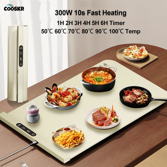 Electric Food Warmer Plate 10s Fast Heating