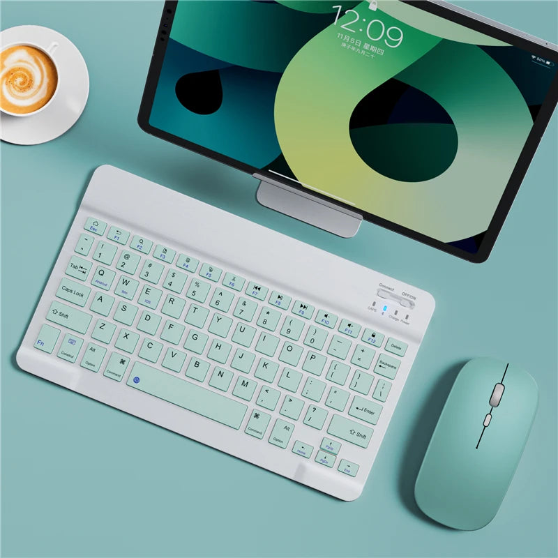 Ultra-Slim Bluetooth-compatible Keyboard Portable Mini Wireless Keyboard for iPad iPhone Tablet Phone Smartphone iOS Android Win