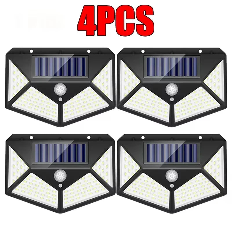 12 Pack Outdoor Solar Lights 100LED Wall Lamp