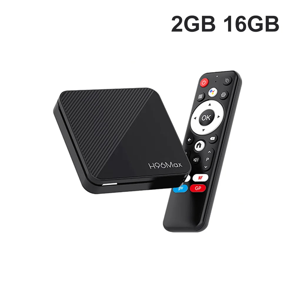 H96 MAX TV Box Android 14 TV Box 4K Wifi6 BT5.0 Google Voice Assistant