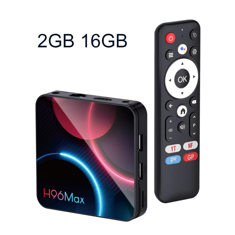 H96 MAX TV Box Android 14 TV Box 4K Wifi6 BT5.0 Google Voice Assistant