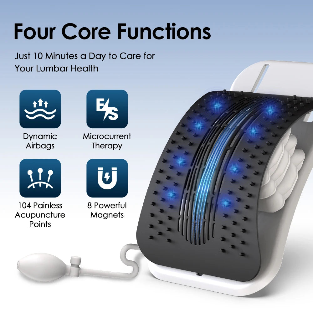 Electric Waist Massager for Lower Back Stretcher