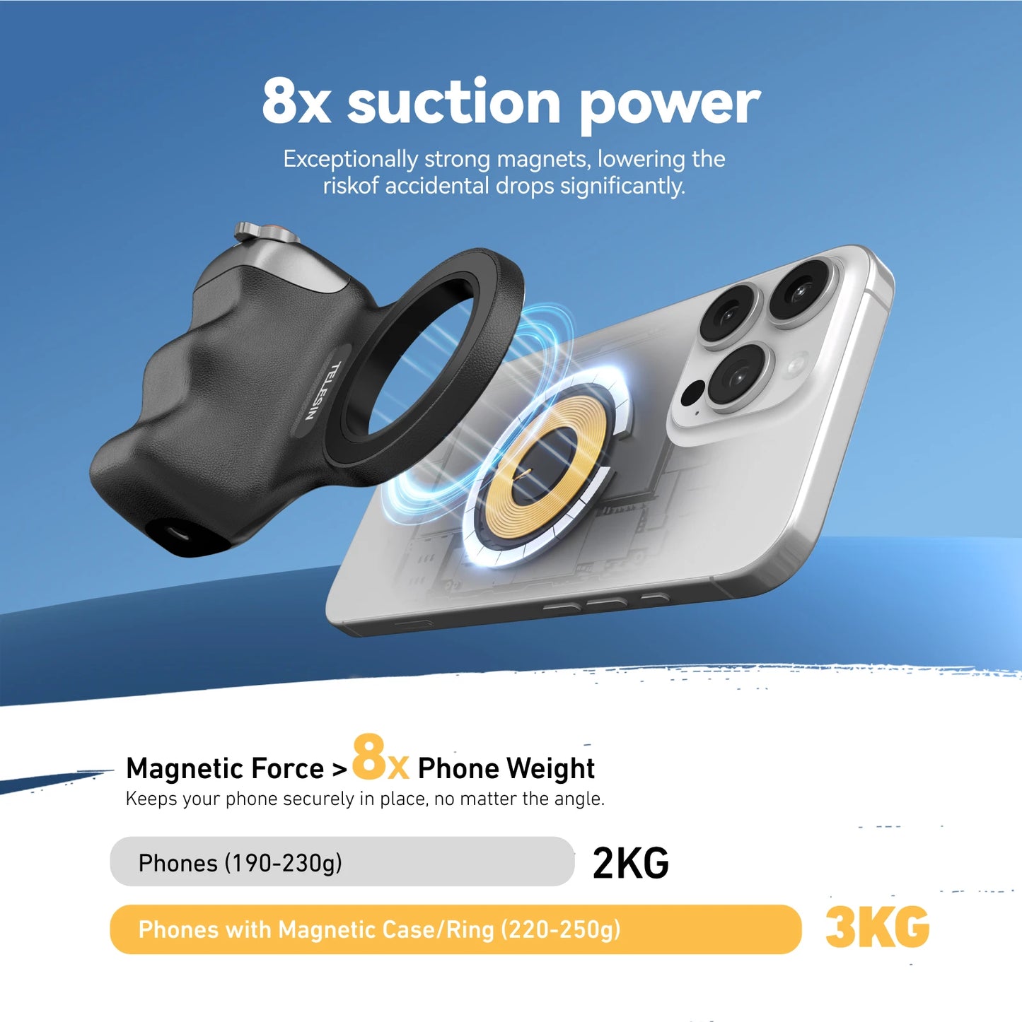 TELESIN  Hand Grip Phone Camerar Shooting