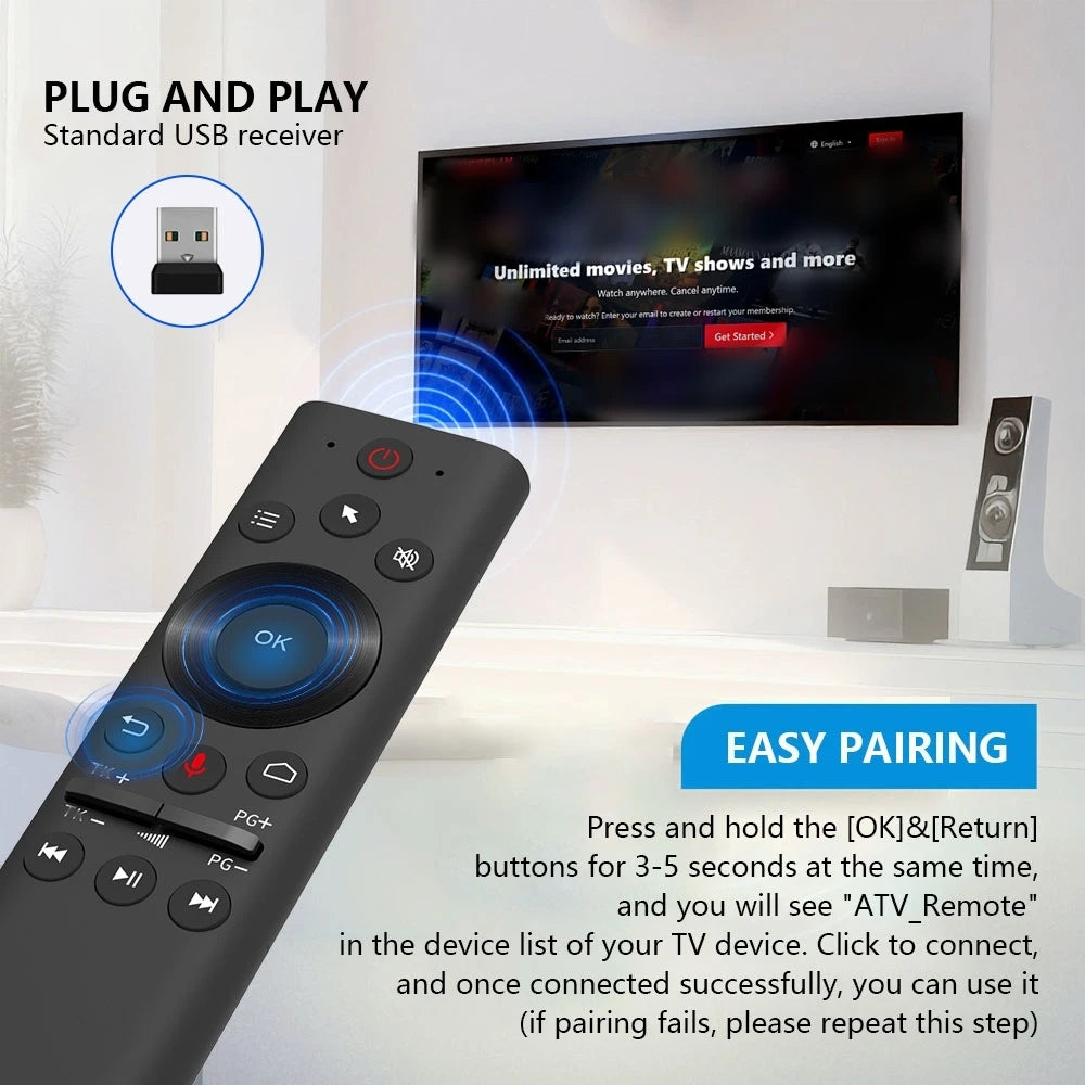 Remote Control 2.4G BT 5.0 For TV Android Box