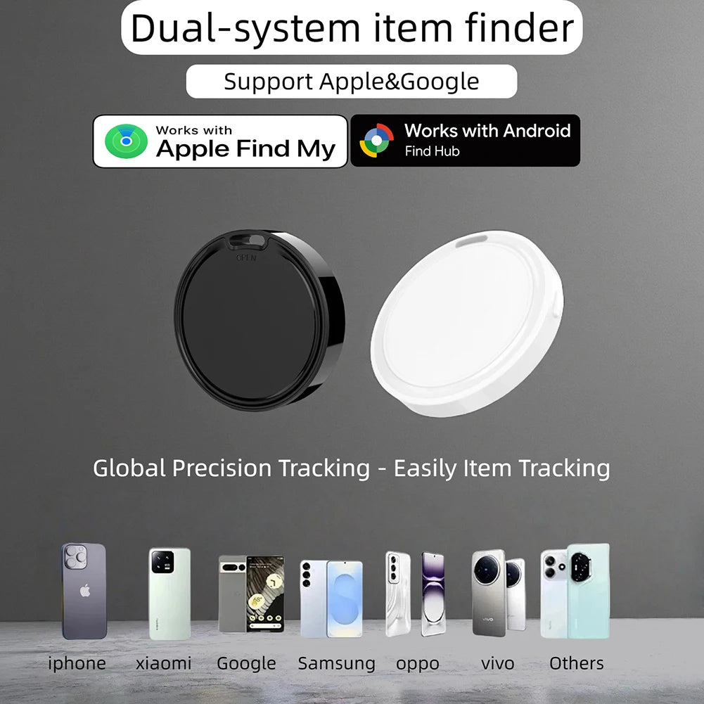 Mini Smart Find Hub Bluetooth GPS Tracker Google Find My Airtag Keychain Smart Tag Smart Life Security Alarm For Android IOS