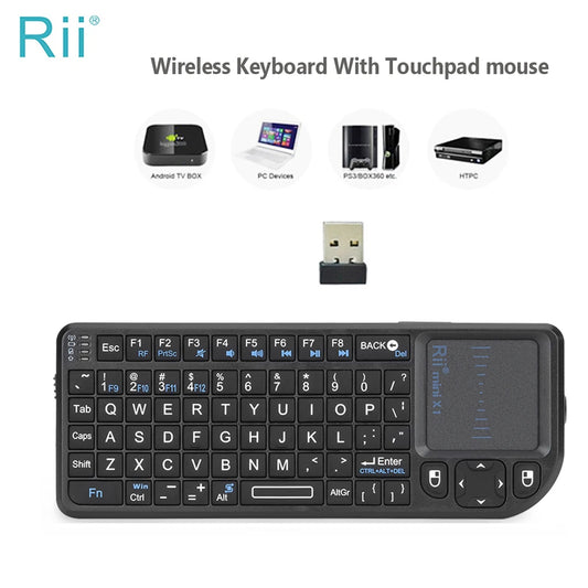 Rii X1 2.4GHz Mini Wireless Keyboard English/ES/FR